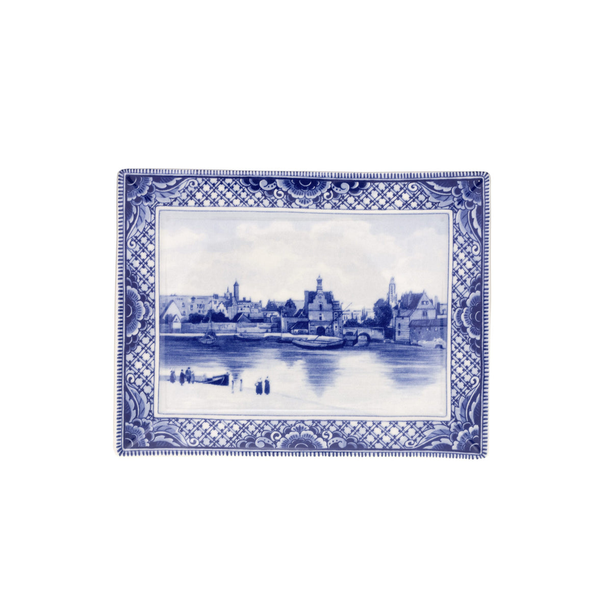 Wandbord Vierkant Groot Vermeer Gezicht Op Delft