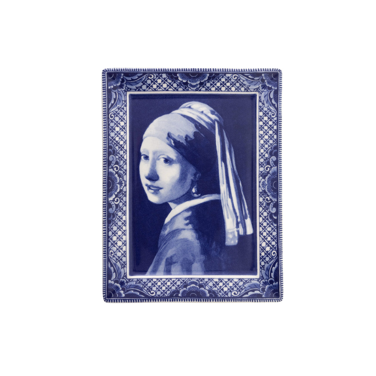 Wandbord Vierkant Groot Vermeer Meisje met De Parel