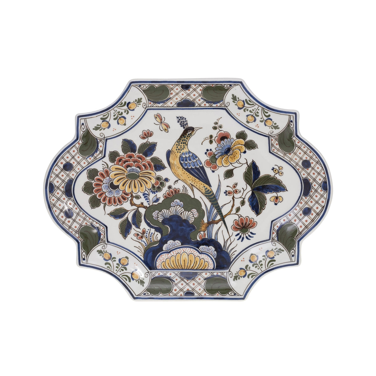 Plaquette Bloem en Vogel Horizontaal