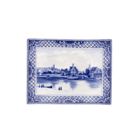 Wandbord Vierkant Groot Vermeer Gezicht Op Delft