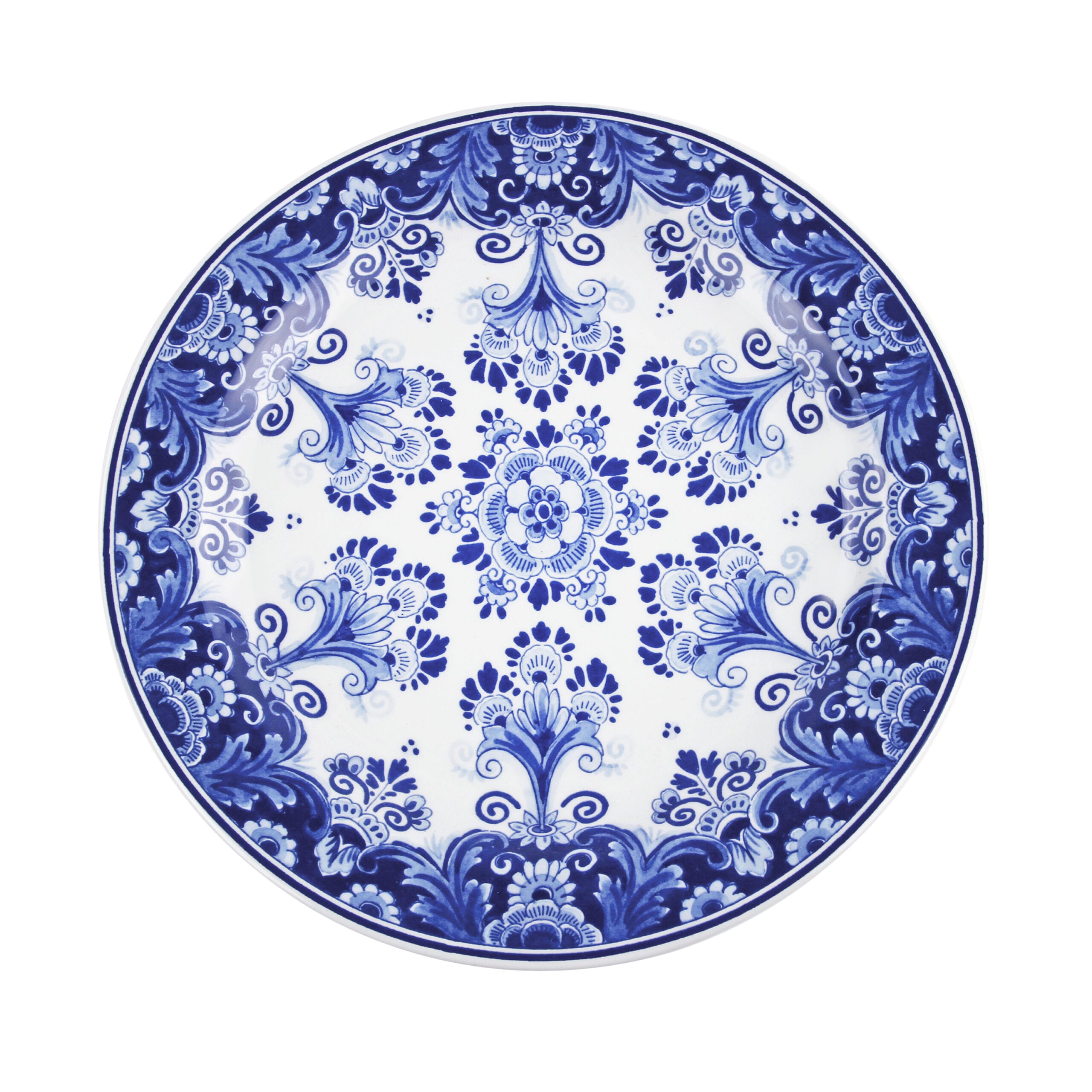 Wall Plate Flower 34 cm | Delft Blue Blueware | Royal Delft