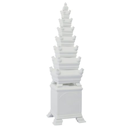 Tulpenvaas Piramide Wit