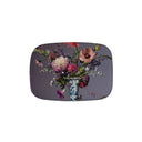 Bloemen In Blauw Dienblad