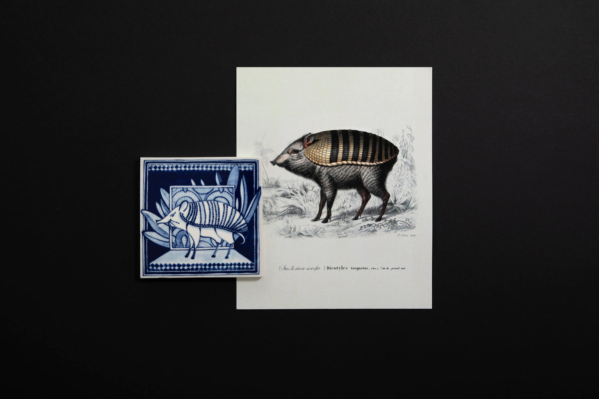 Tile Extinct Animals Armoured Boar