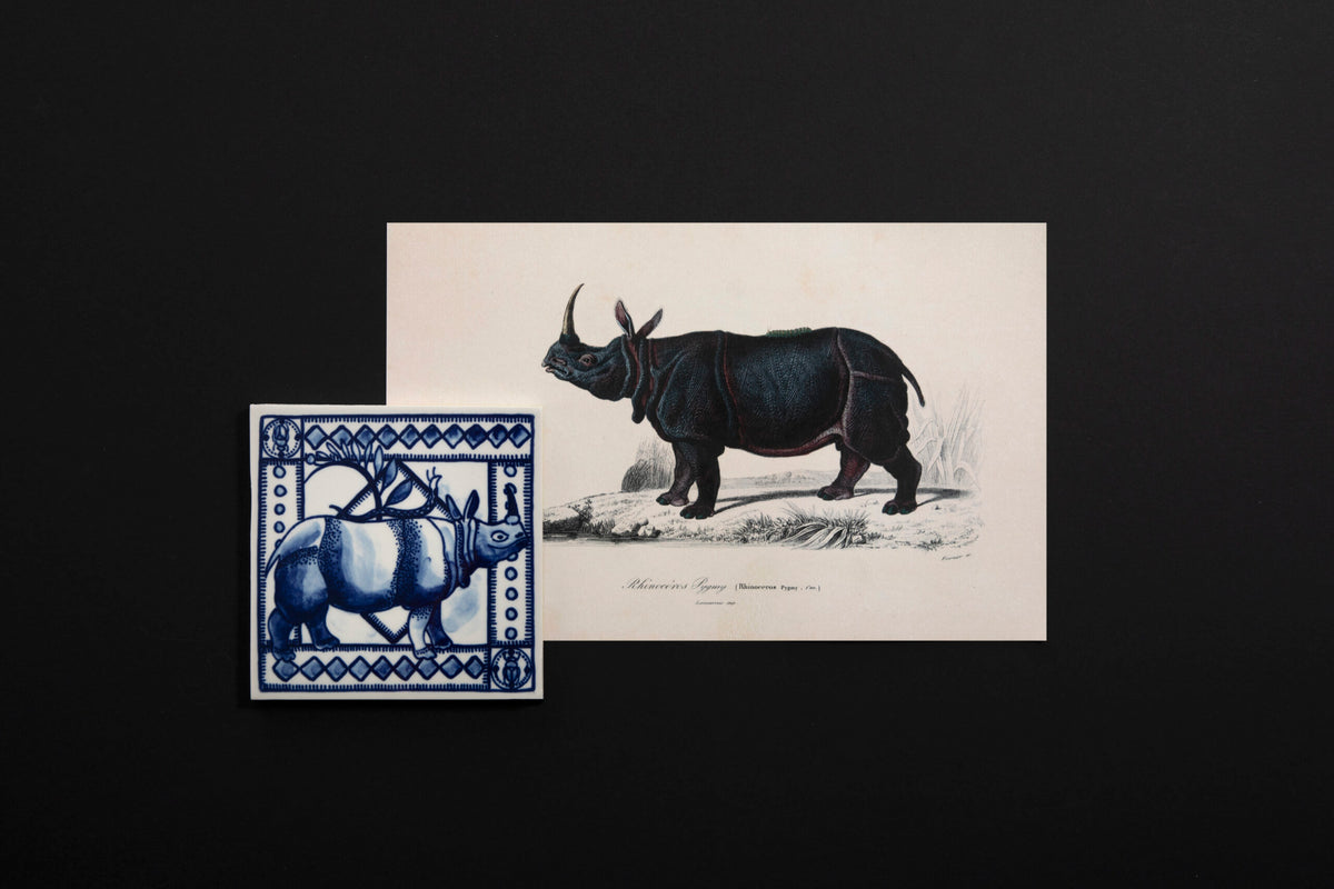 Tile Extinct Animals Dwarf Rhino