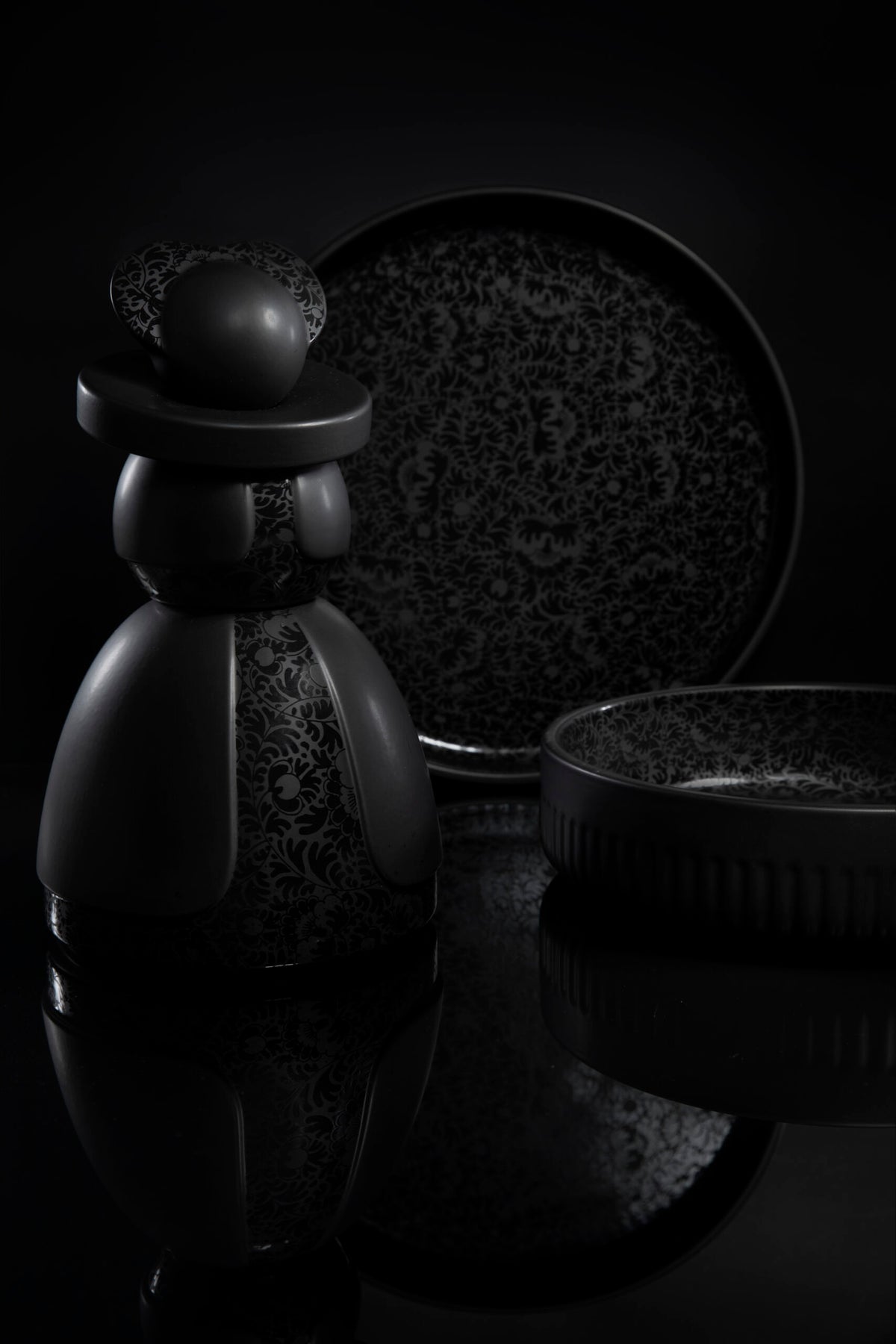 Collar Bowl 01 Black Reflection