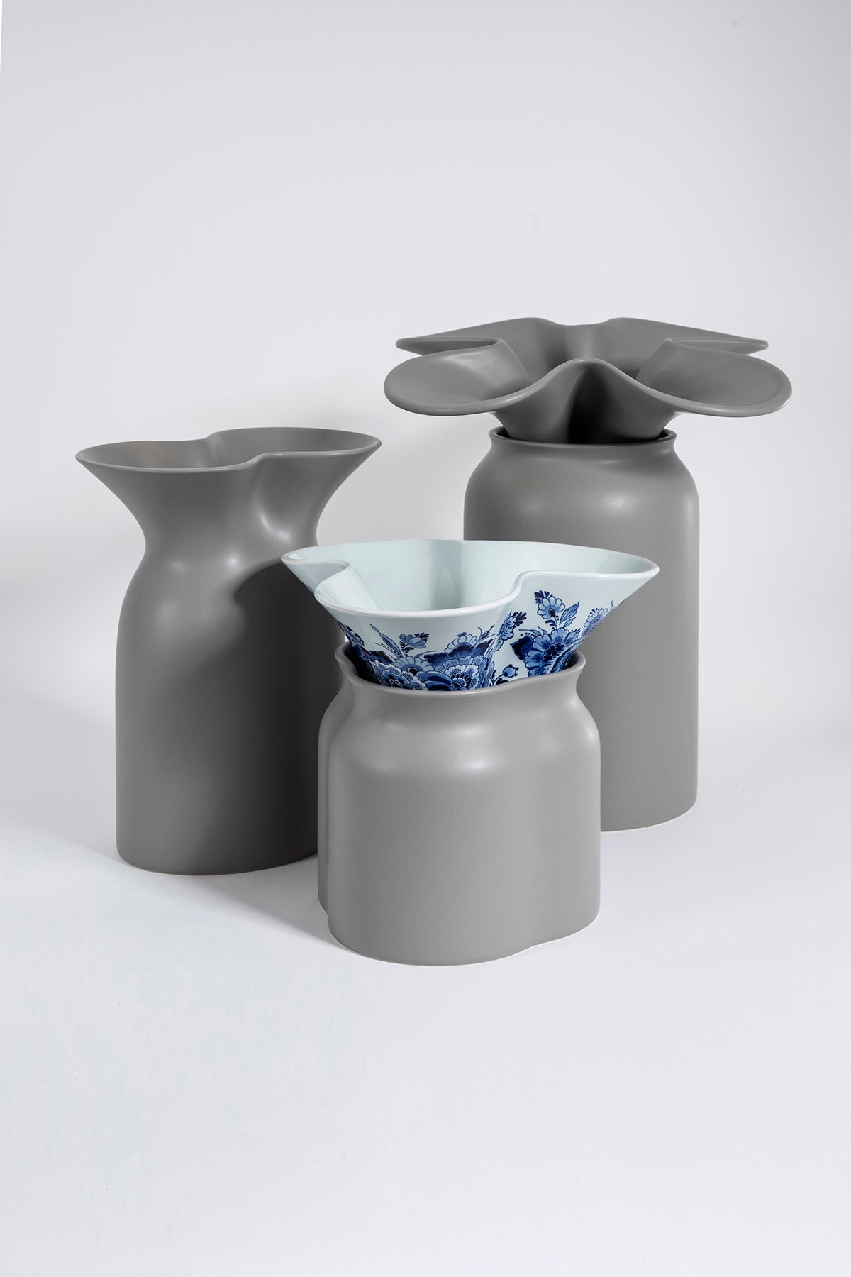 Mazzo Blue Stone Grey Vase 2