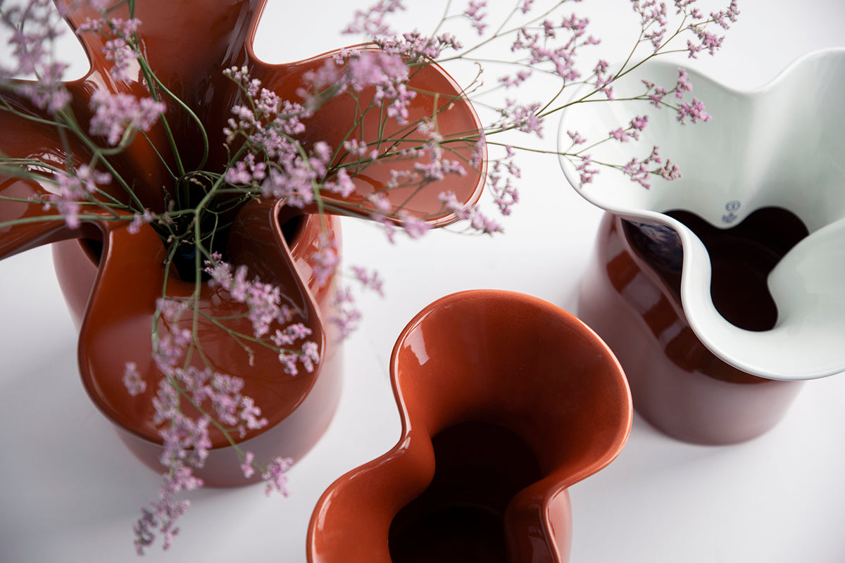 Mazzo Blue Brick Red Vase 2