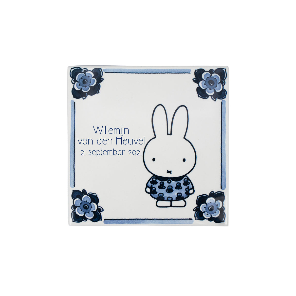 Geboortetegel nijntje Tulpenjurkje
