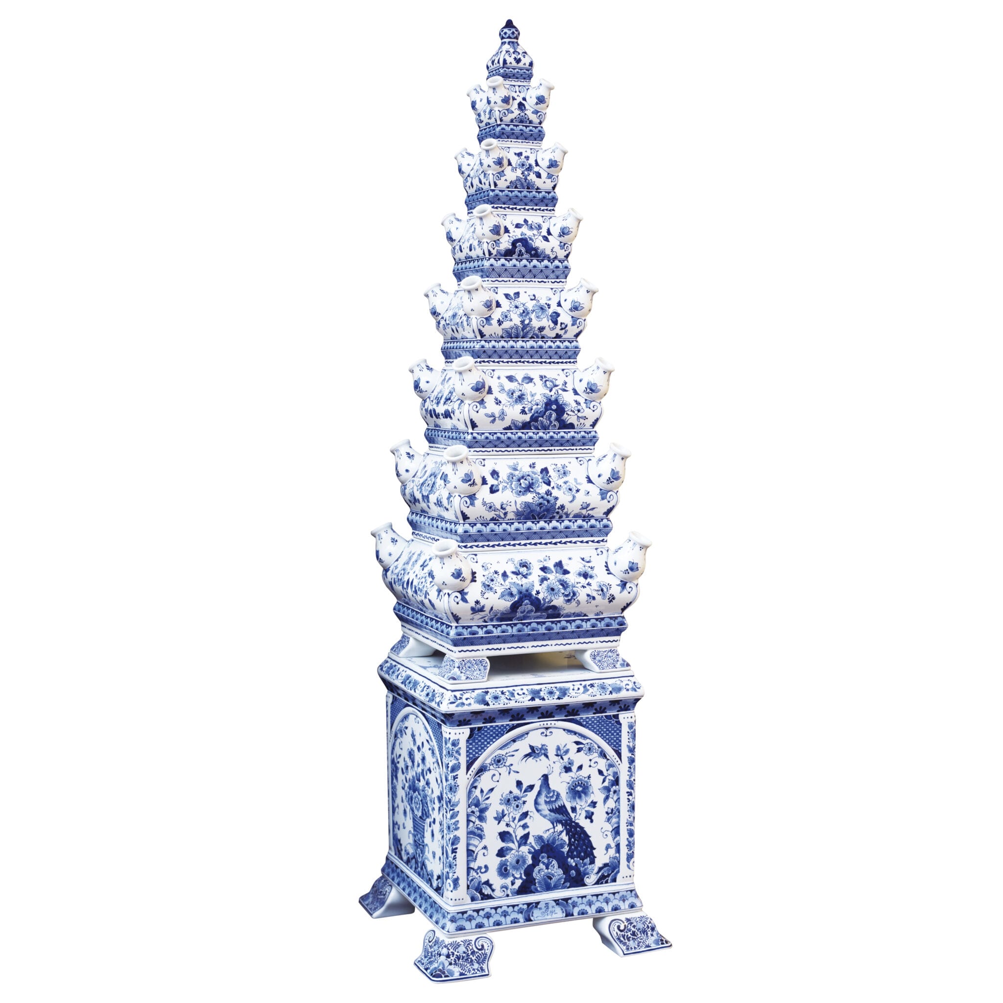 Tulip vase pyramid Delft Blue Iconic Royal Delft