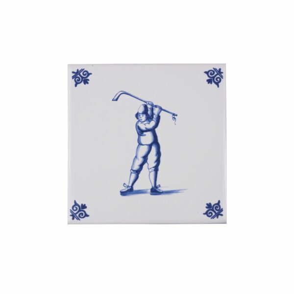 Tile golf player