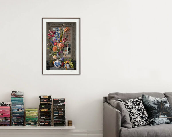 Bloemen in Blauw Fotoprint Bas Meeuws