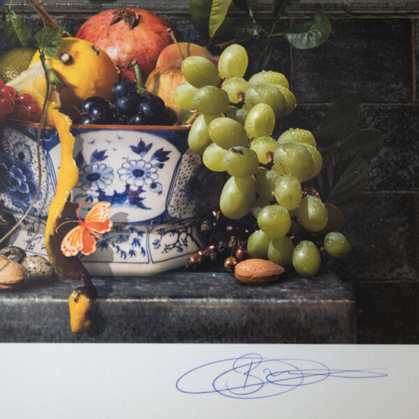 Bloemen in Blauw Fotoprint Bas Meeuws