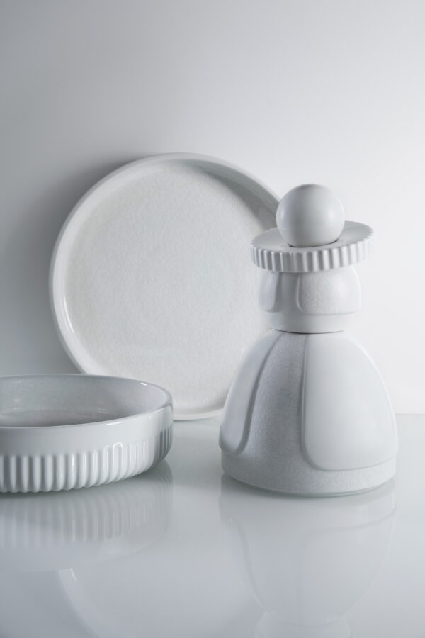 Collar Bowl set no.1 and no. 3 White Reflection