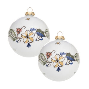 handgeschilderde polychroom kerstballen