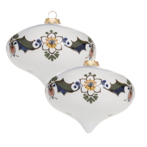 handgeschilderde kerstdruppel set